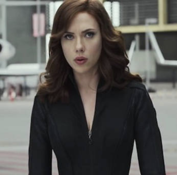 (Balck Widow in Civil War) She's 90 Years Old. She Is Biologically Enhanced. She Was Implanted With Fake Memories. She Is A Classically Trained Ballerina… Maybe. She Was Trained By The Winter Soldier. She Was Able To Lift Mjolnir. Scarlett Johansson Had 3 Stunt Doubles To Hide Her Pregnancy. She Used To Have Black Hair. Hawkeye Took Her Life.