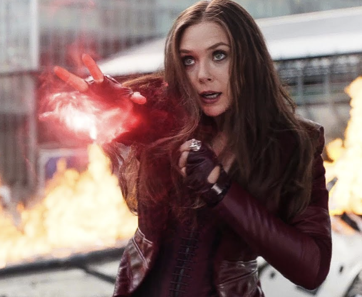 (Wanda in Civil War)  She Was Originally A Super-Villain. Her Tragic Attempt At Having A Family With Vision. She IS The ‘Nexus’ Of The Marvel Universe. Wanda has the ability to harness magic, which typically presents itself in telekinesis, telepathy and energy manipulation/projection.