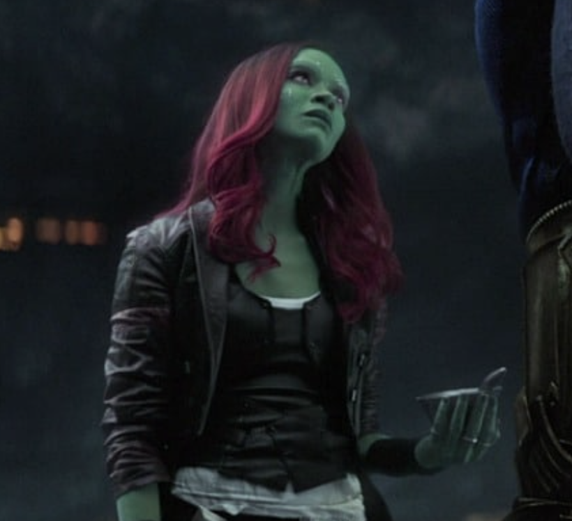 (Gamora in Infinity War) SHE WASN'T A FOUNDING MEMBER OF THE GUARDIANS OF THE GALAXY. SHE'S MORE LINKED TO ADAM WARLOCK THAN STAR-LORD. HER RACE WASN'T ELIMINATED BY THANOS. SHE WAS ACTUALLY VERY LOYAL TO THE MAD TITAN AT FIRST. LIKE NEBULA, GAMORA ALSO RECEIVED CYBERNETIC ENHANCEMENTS. SHE COULD HAVE FOILED THANOS' PLANS BY DESTROYING TWO INFINITY STONES. GAMORA BRIEFLY WIELDED THE TIME STONE. SHE TRIED CLAIMING ANOTHER INFINITY STONE FOR HERSELF. GAMORA ALSO TRIED ENDING STAR-LORD'S LIFE.