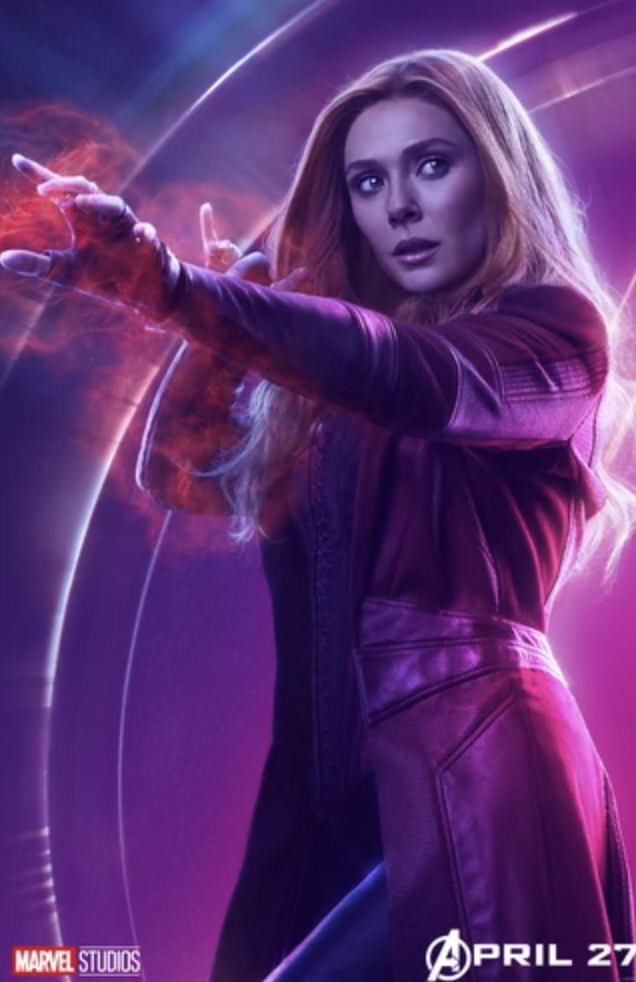 (Scarlet Witch in endgame)  She Was Originally A Super-Villain. Her Tragic Attempt At Having A Family With Vision. She IS The ‘Nexus’ Of The Marvel Universe. Wanda has the ability to harness magic, which typically presents itself in telekinesis, telepathy and energy manipulation/projection.